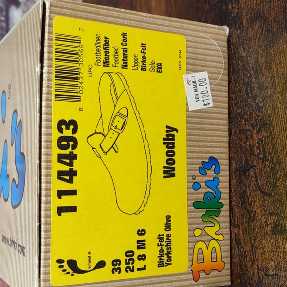 Birki's "Woodby" Cork Footbed Plaid Felt Clogs - Picture 12 of 12